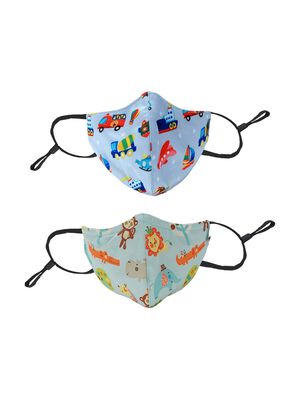 Face Mask (3-6yrs) (2 pcs) Cars Jungle
